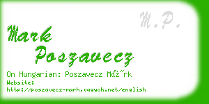 mark poszavecz business card